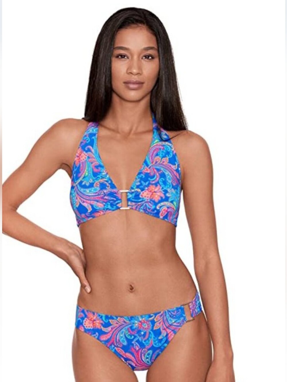 Ralph Lauren Blue Paisley Bikini Set NWT